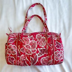Vera Bradley Rosy Posies Patten Travel Duffle Bag